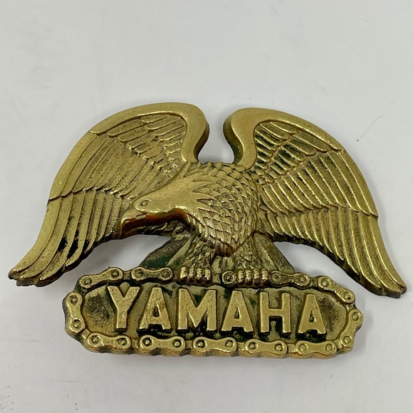 Collectable 1980s Yamaha Solid Brass Eagle Belt Buckle - Picture 1 of 10